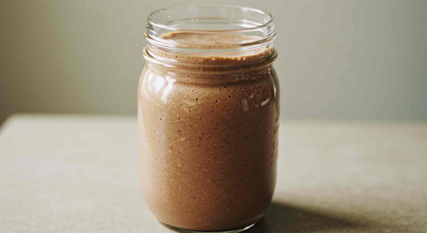 Receta saludable: Batido de Chocolate y Mantequilla de Maní - Bebidas