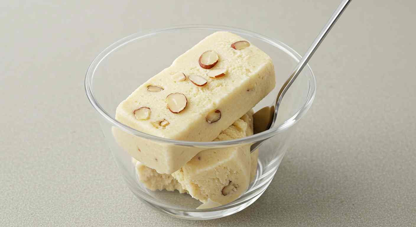 Helado de Plátano y Almendras