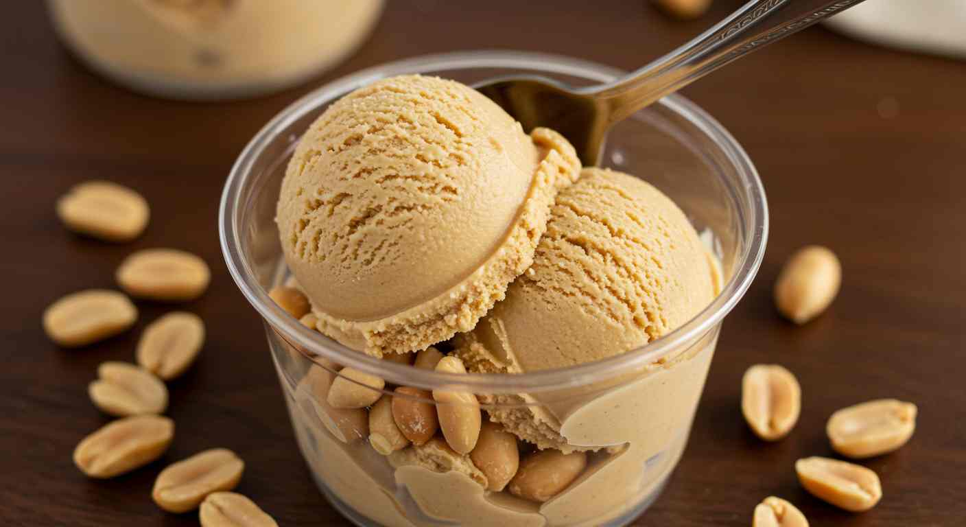 Helado Vegano de Mantequilla de Maní