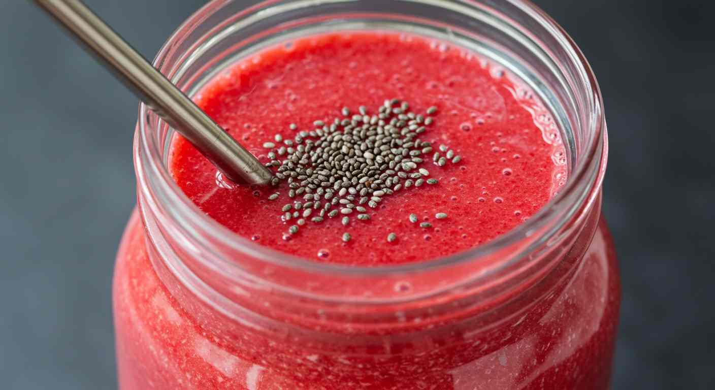 Receta saludable: Licuado de Frutos Rojos y Albahaca - Bebidas