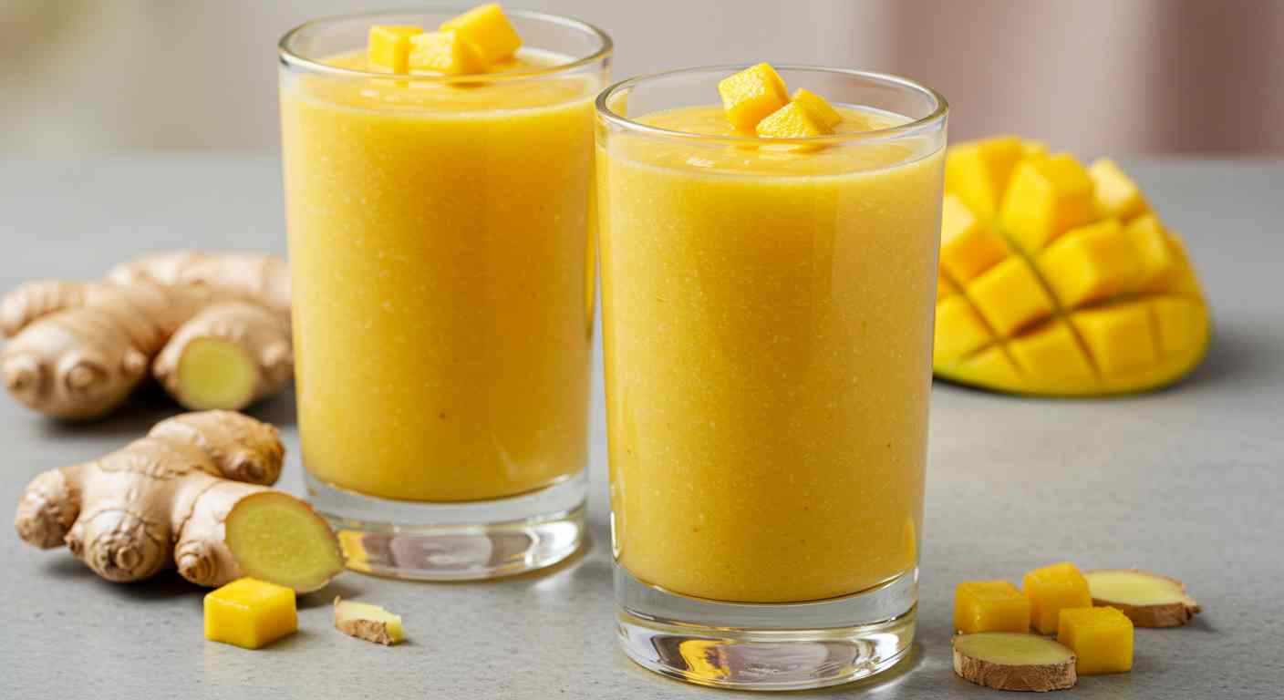 Receta saludable: Licuado de Mango y Jengibre - Bebidas