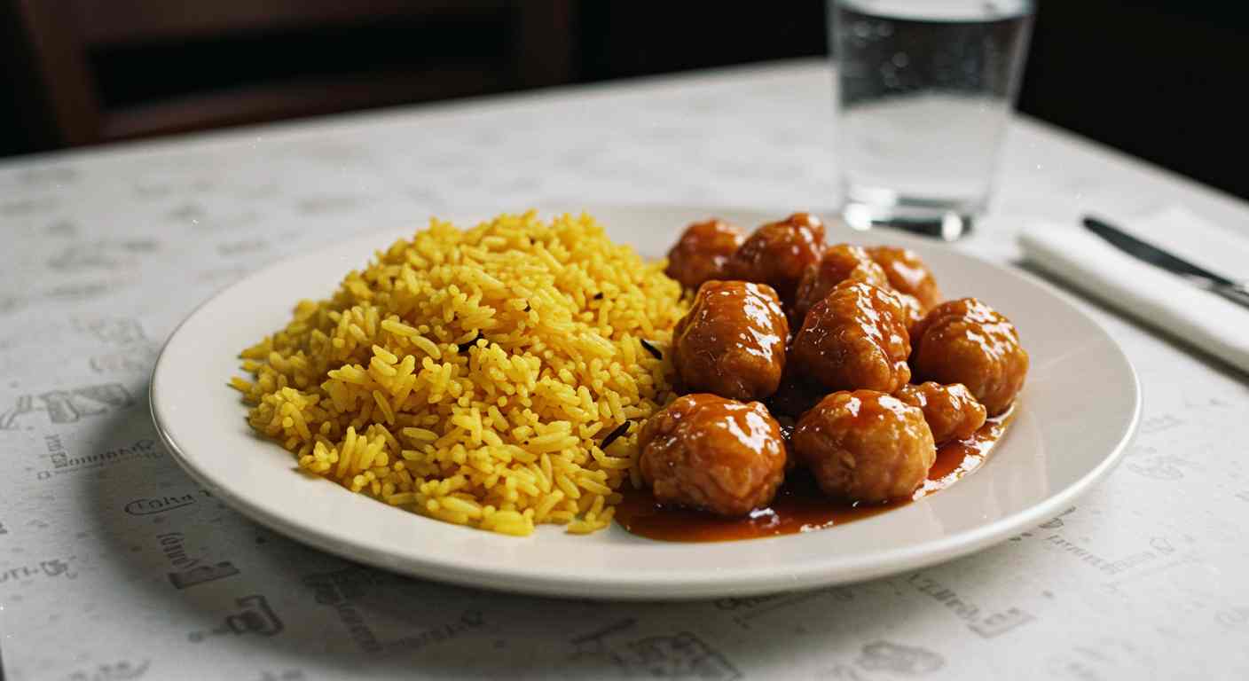 Receta saludable: Arroz Salvaje al Azafrán con Pollo Agridulce - Plato Principal