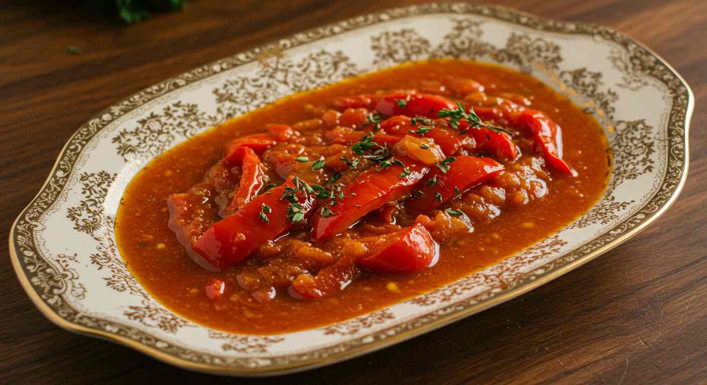 Salsa de Tomate con Pimiento Rojo Asado