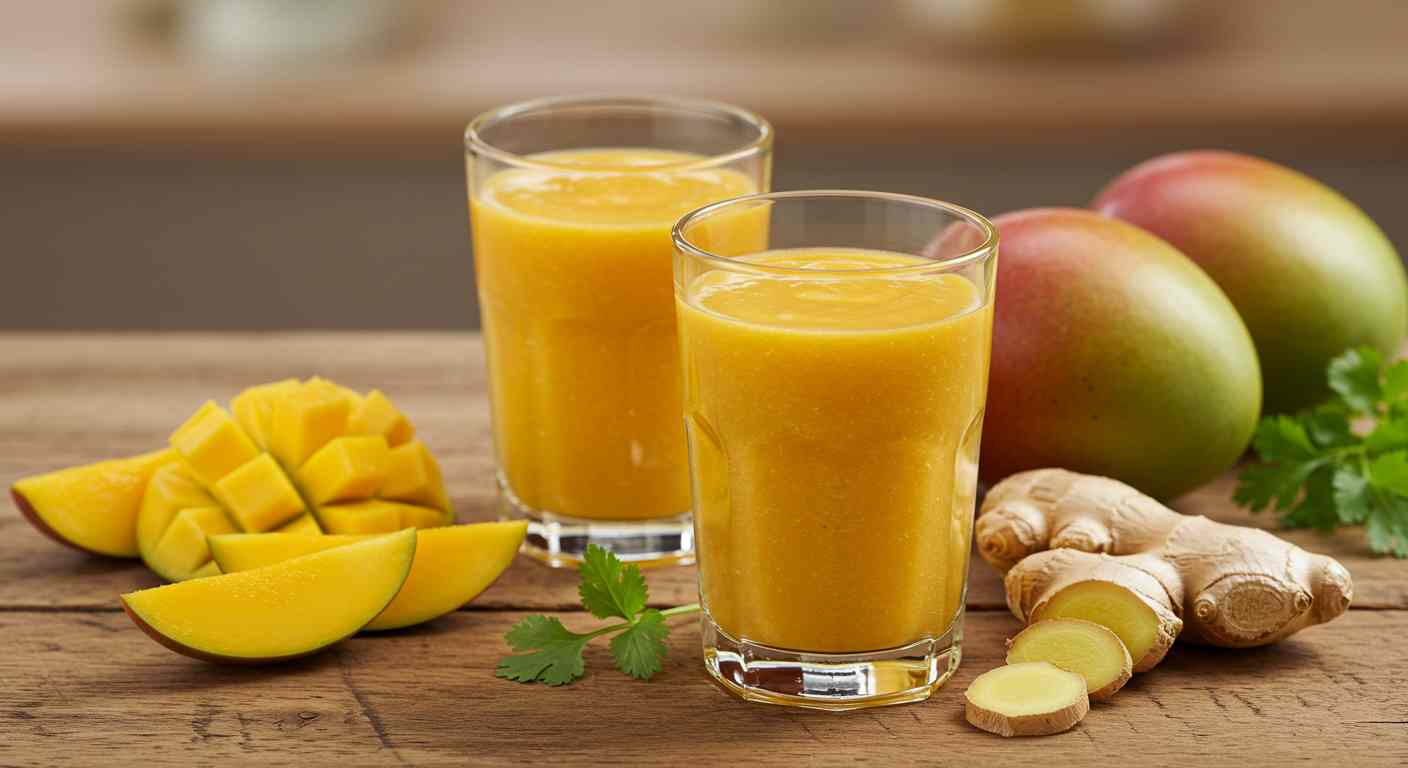 Receta saludable: Batido de mango y jengibre - Bebidas