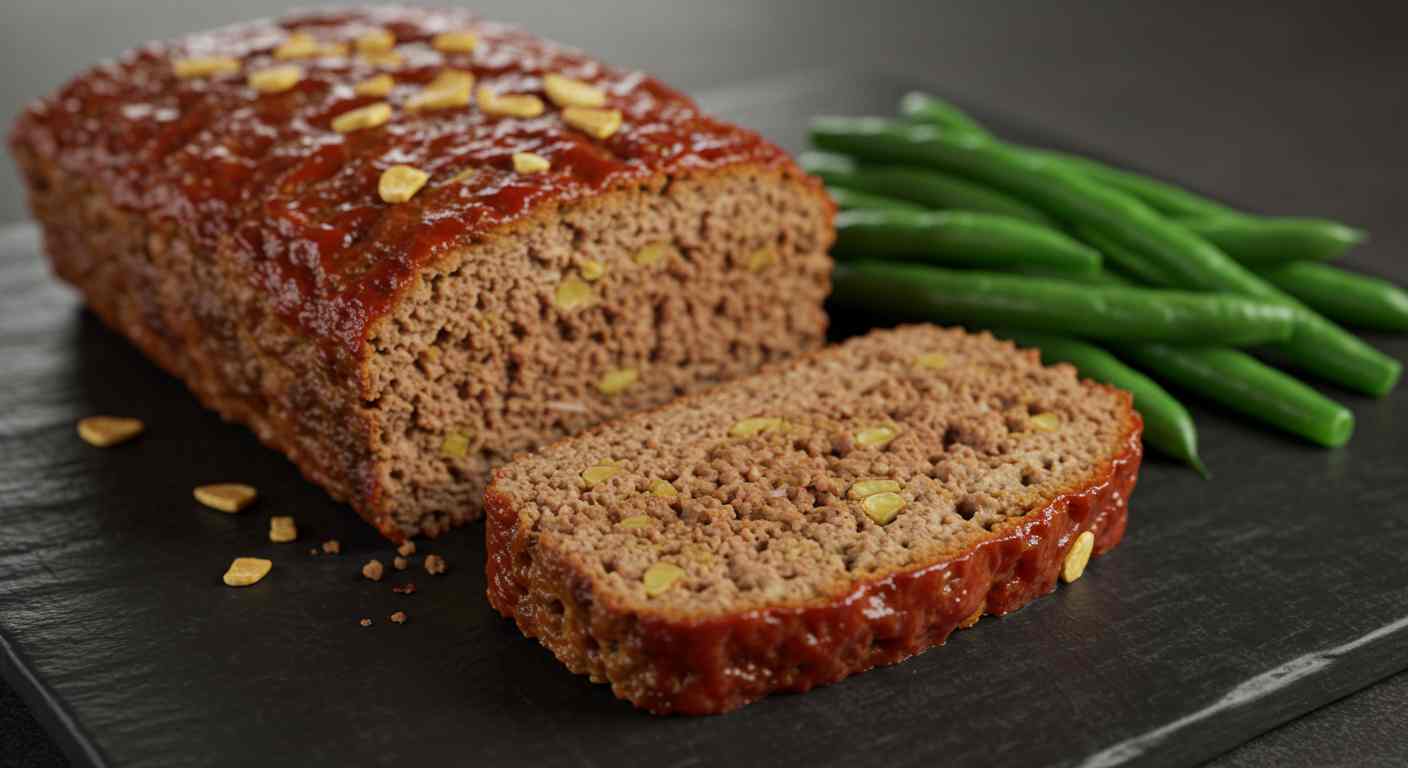 Pastel de carne clásico con ajo y judías verdes - Especial para tiroides