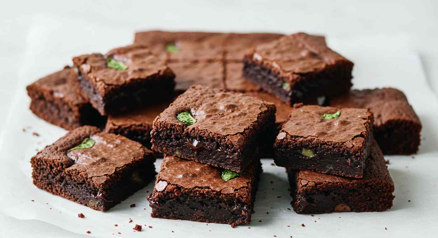 Brownies de Chocolate y Menta Sin Harina - Especial para Tiroides