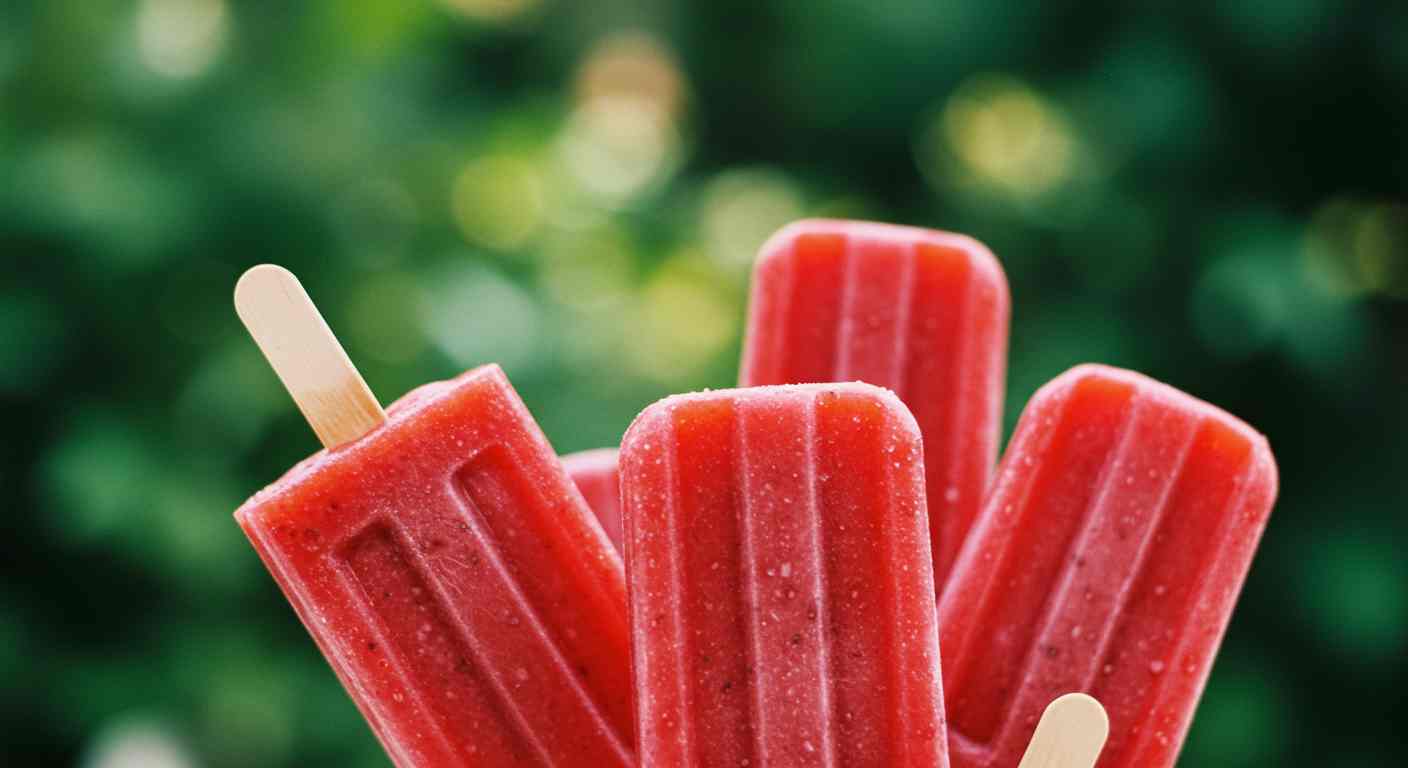 Paletas de Fresa Congeladas - Especial para Tiroides