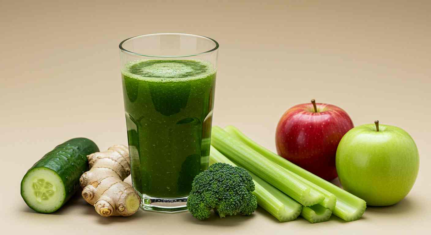 Jugo de Brócoli y Pepino - Detox y Nutritivo