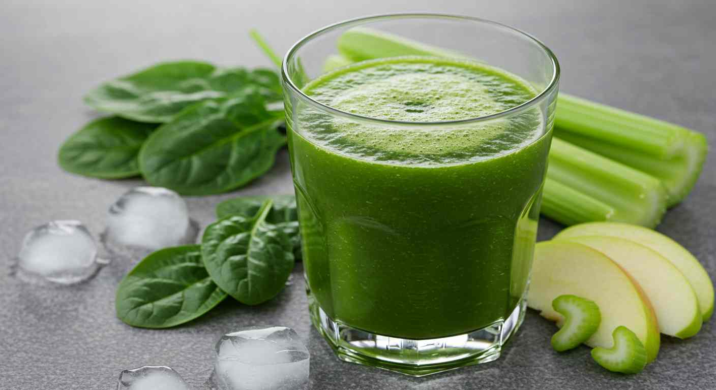 Jugo Multivitamínico - Espinaca, Apio y Manzana
