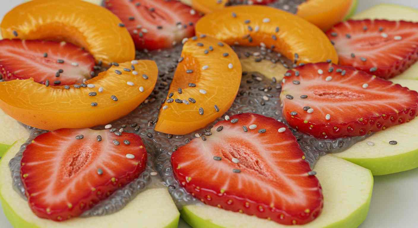 Receta saludable: Bocaditos de Manzana - Capas de Frutas con Tahini - Diabéticos