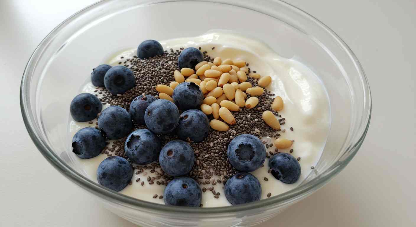 Bol de Chía y Arándanos - Ideal para Diabéticos