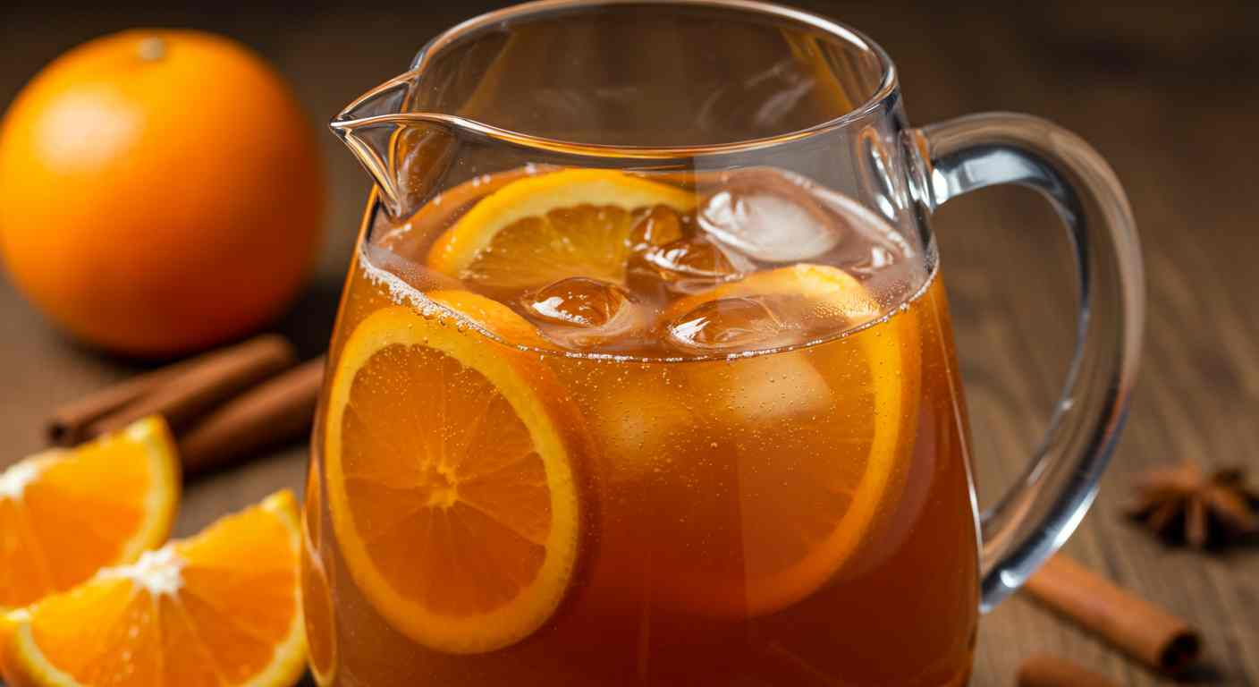 Té Helado con Naranja y Canela - Ideal para Diabéticos