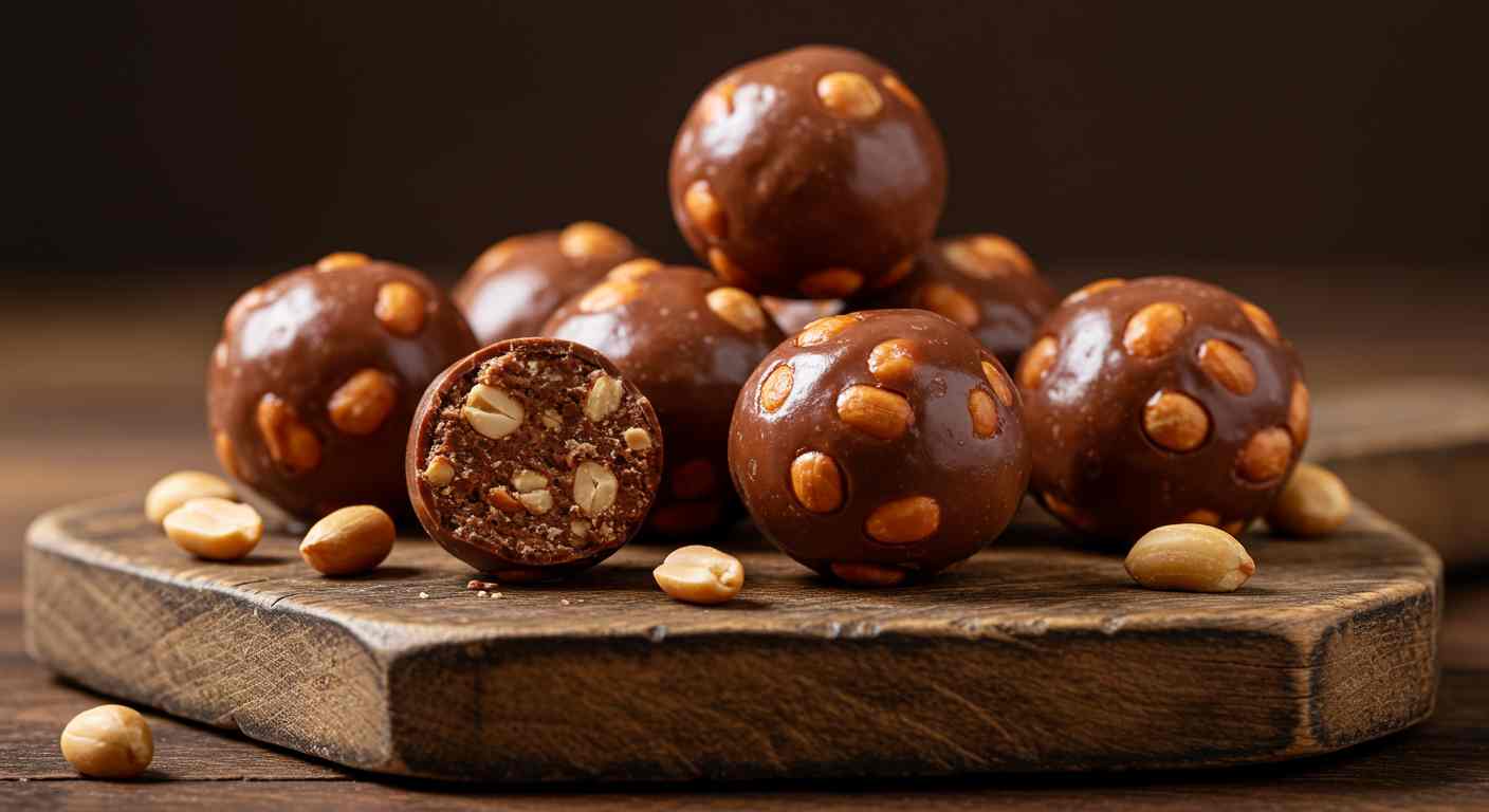 Bombas de Cacahuete y Chocolate - Deliciosas y Saciantes