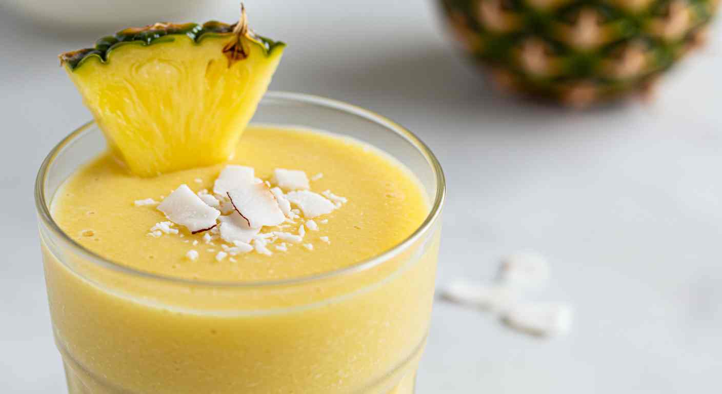 Batido de Piña y Coco - Refrescante y Nutritivo