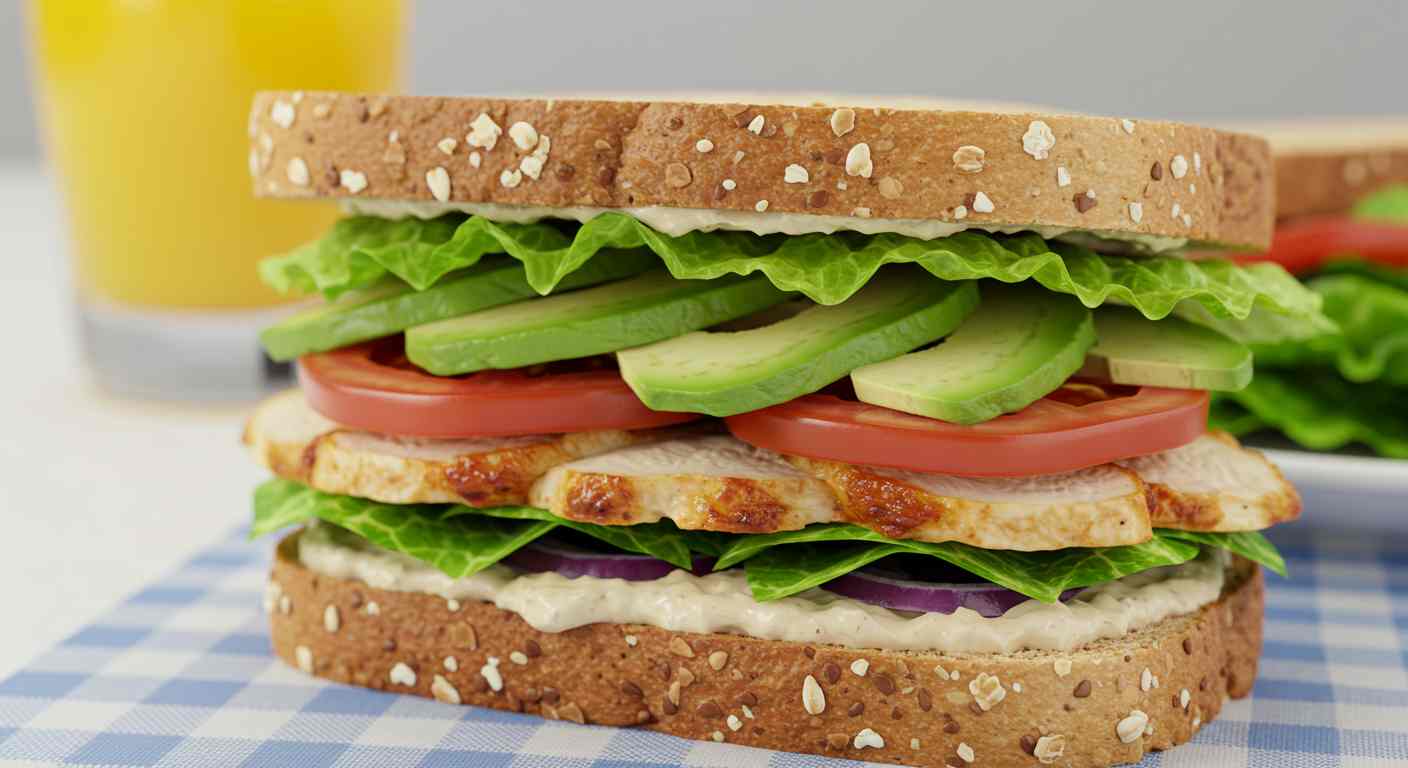 Receta saludable: Sandwich de Pollo y Aguacate - Desayunos