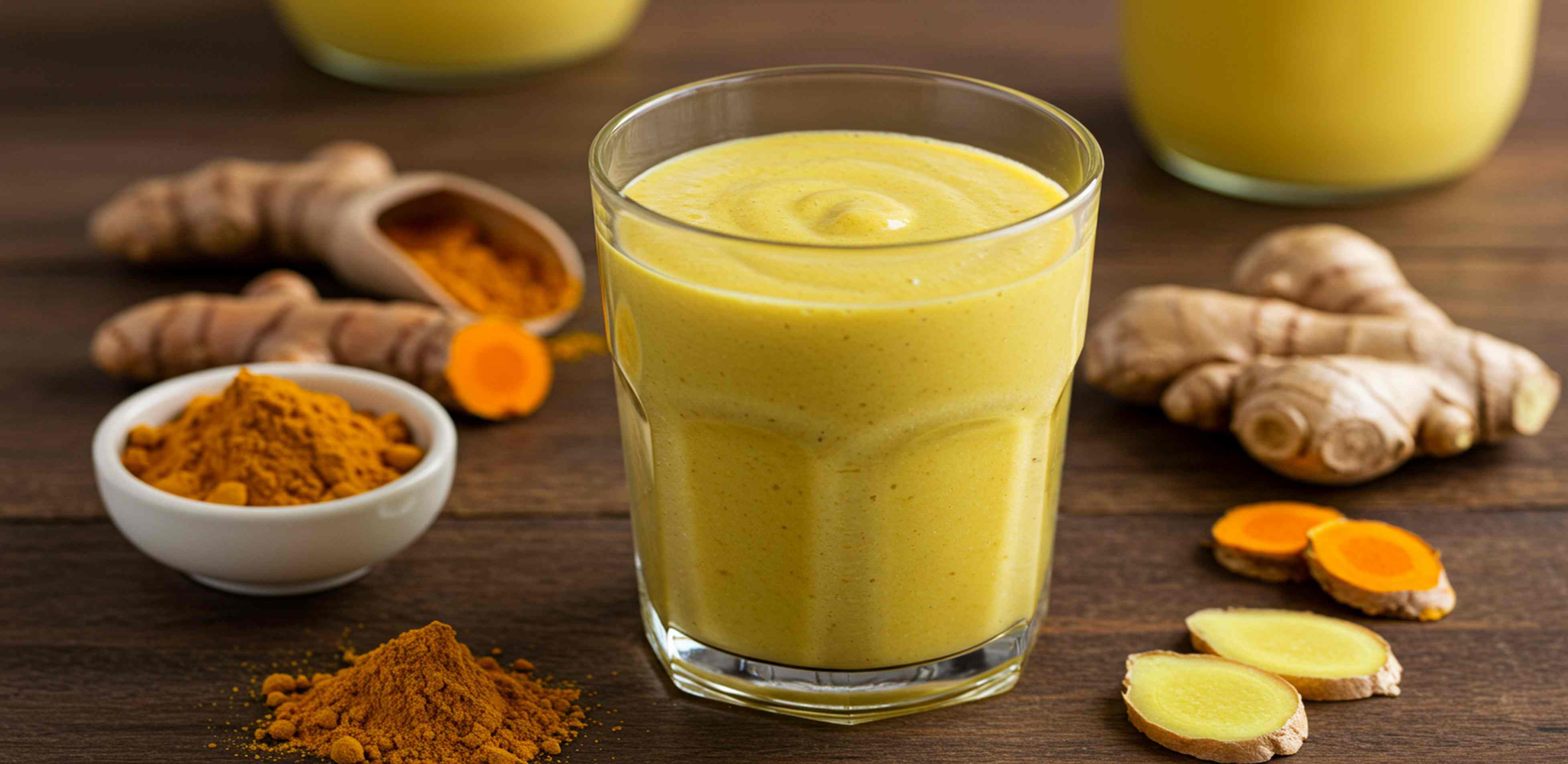 Batido de tahini y cúrcuma