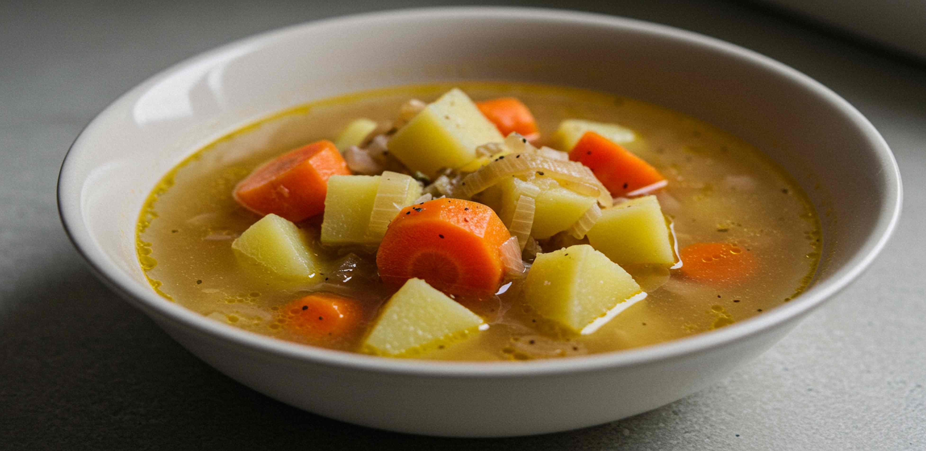 Sopa salada de zanahoria