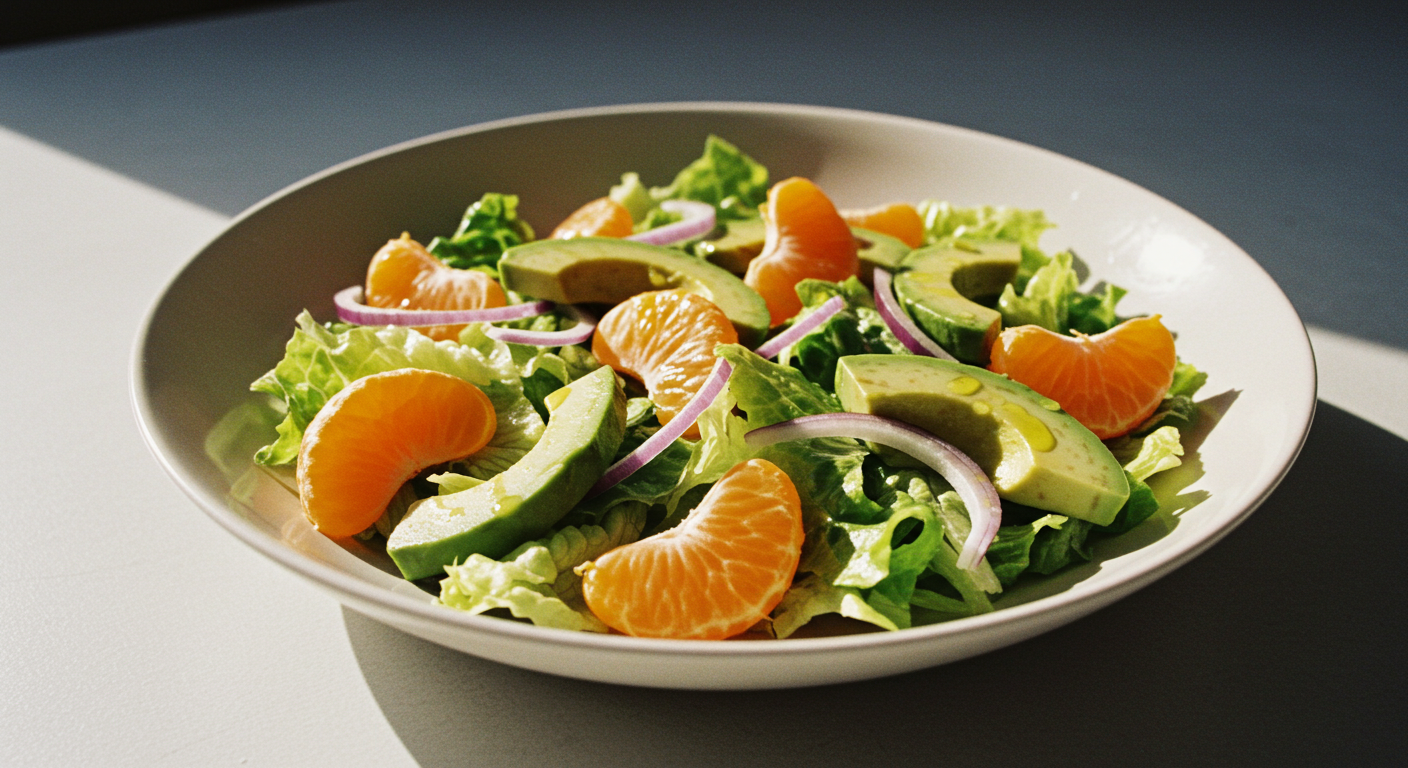 Ensalada de mandarina y aguacate