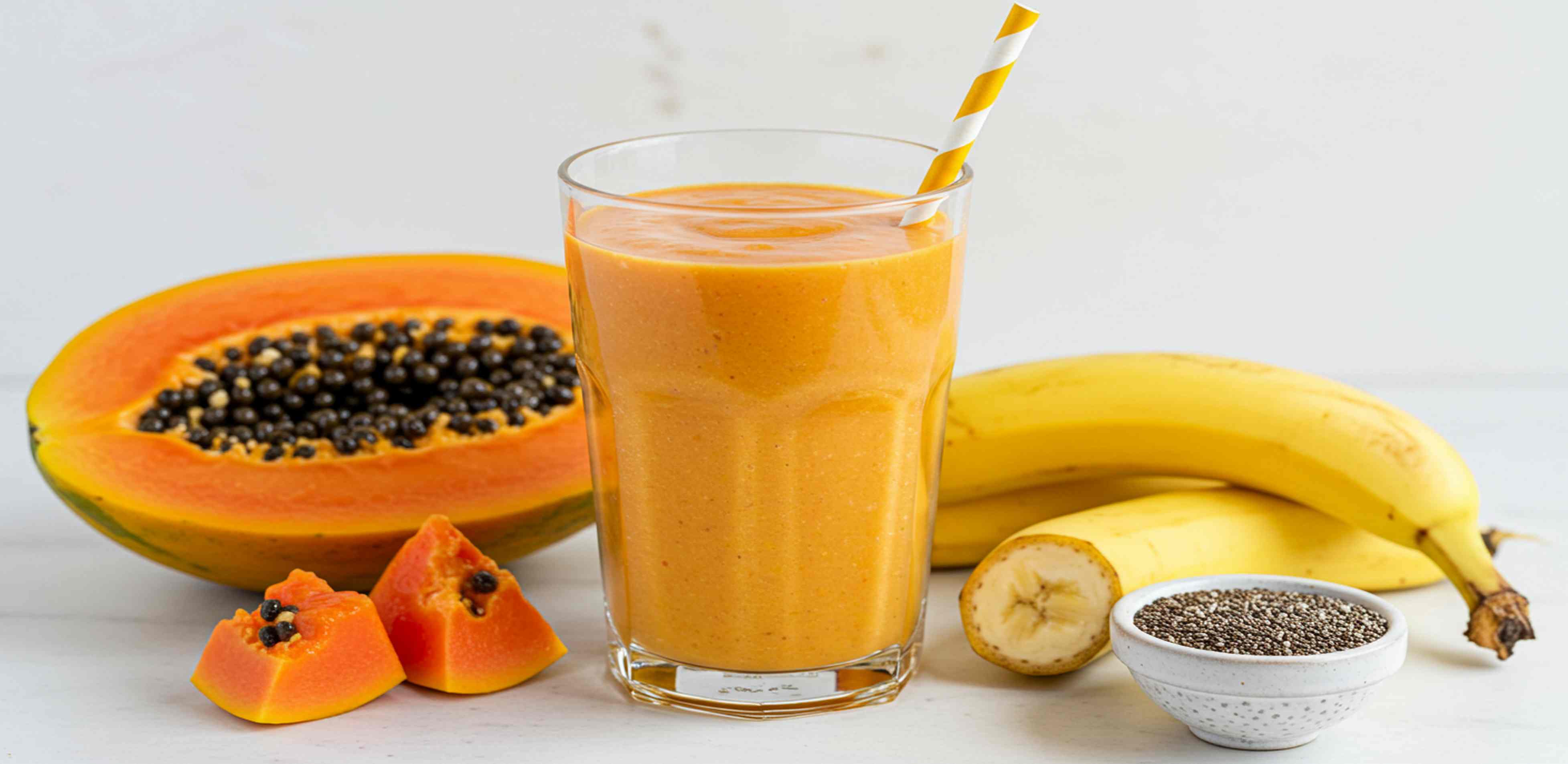Batido de Papaya y Plátano