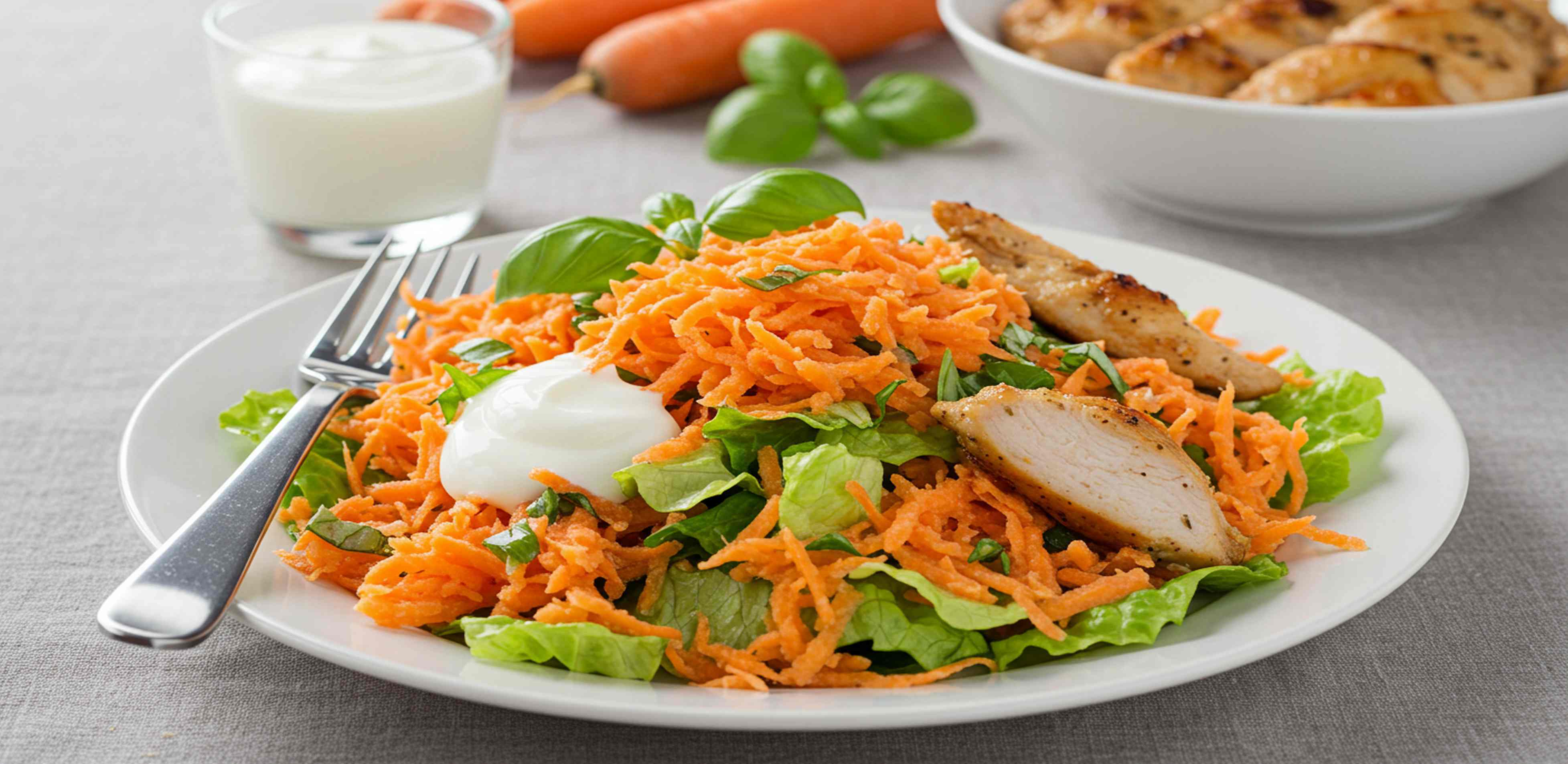 Ensalada de Zanahoria con Pollo