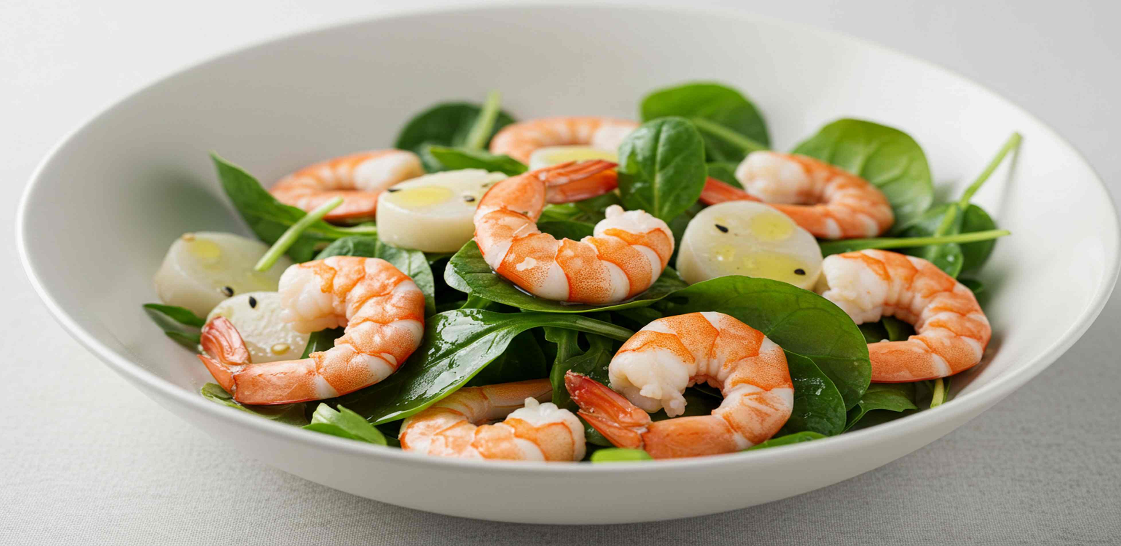 Ensalada de Camarones con Yacón